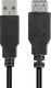Kabel USB Sharkoon USB-A - USB-A 0.5 m Czarny (4044951015399) 1