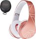 Słuchawki PowerLocus PowerLocus Bluetooth, stereo Słuchawki bezprzewodowe i przewodowe z mikrofonem, Micro SD / TF, FM do telefonów / iPadów / laptopów i komputerów (różowe złoto) 1