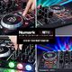 Numark Numark Party Mix - 2-kanałowy kontroler plug and play dla Serato DJ Lite z wbudowanym interfejsem audio i cueing słuchawek, kontrolą wydajności padów, crossfaderem, kółkami JOG i pokazem świetlnym 2