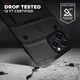 Zizo Bolt Cover - Pancerne etui iPhone 12 / iPhone 12 Pro ze szkłem 9H na ekran + podstawka uchwyt do paska (czarny) 2