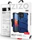 Zizo Bolt Cover - Pancerne etui iPhone 12 Mini ze szkłem 9H na ekran + podstawka uchwyt do paska (niebieski/czarny) 7