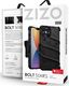 Zizo Bolt Cover - Pancerne etui iPhone 12 Pro Max ze szkłem 9H na ekran + podstawka uchwyt do paska (czarny) 7