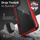 X-doria X-Doria Raptic Shield - Etui aluminiowe iPhone 12 Mini (Drop test 3m) (Red) uniwersalny 9