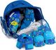 Rolki SMJ sport Combo Set Monster rekreacyjne regulowane niebieskie r. 30-33 8