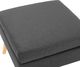 vidaXL Podnóżek, ciemnoszary, tapicerowany tkaniną 3