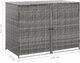 vidaXL Osłona na kosze rattan szara 148x77x111cm VidaXL 8
