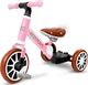 Ecotoys Rowerek biegowy rower 3w1 z pedałami + kółka boczne 2