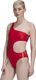 Adidas Kostium kąpielowy adidas Originals Adicolor 3D Trefoil Swimsuit GJ7716 GJ7716 czerwony 30 1
