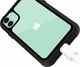 Alogy Etui pancerne na telefon rugged Full-body iPhone 11 Szaro-czarne uniwersalny 8