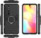 Alogy Alogy Etui na telefon Stand Ring Armor do Xiaomi Mi Note 10 Lite czarne uniwersalny 6