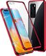 Dr.Fit Etui na telefon magnetyczne Dr.Fit szklane do Huawei P40 Czerwone uniwersalny 1