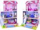 Jokomisiada DUŻY Drewniany domek dla LALEK BARBIE meble (ZA2122) 1