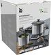 WMF Kuchenka do gotowania ryżu WMF mini (220 W, z pudełkiem na lunch, parowcem, oszczędzająca miejsce, wewnętrzna doniczka z pokrywką na wynos (1,0 l)) cromargan mat 7