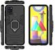 Alogy Etui Alogy Stand Ring Armor do Samsung Galaxy A21s czarne + Szkło 3mk uniwersalny 3