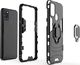 Alogy Etui Alogy Stand Ring Armor do Samsung Galaxy A21s czarne + Szkło 3mk uniwersalny 5