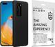 Alogy Etui silikonowe Alogy slim case do Huawei P40 Pro czarne + Szkło Alogy Full uniwersalny 1