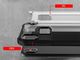Alogy Etui Pancerne Alogy Apple iPhone X Xs Hard Armor Białe + Szkło uniwersalny 4