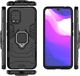 Alogy Etui Alogy Stand Ring Armor do Xiaomi Mi 10 Lite czarne + Szkło Alogy uniwersalny 6