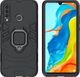 Alogy Etui Alogy Stand Ring Armor do Huawei P30 Lite czarne + Szkło Alogy cały ekran uniwersalny 7