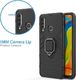 Alogy Etui Alogy Stand Ring Armor do Huawei P30 Lite czarne + Szkło Alogy cały ekran uniwersalny 10
