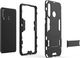 Alogy Etui Alogy Stand Armor do Huawei P30 Lite czarne + Szkło Alogy cały ekran uniwersalny 4