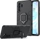 Alogy Etui Alogy Stand Ring Armor do Huawei P30 Pro czarne + Szkło Alogy cały ekran uniwersalny 1