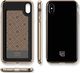 Spigen Etui Spigen LA Manon Apple iPhone Xs Max Gold Black + Szkło SGP uniwersalny 3