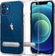 Spigen Etui Spigen Slim Armor Essential S do Apple iPhone 12 Mini 5.4 Clear + Szkło Alogy uniwersalny 1