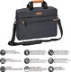 Torba Pedea Torba na laptopa PEDEA Torba na notebook Elegance Pro Torba na ramię 17,3 cala (43,9 cm) z paskiem na ramię i przegrodą na tablet do 27,96 cm (11 cali), szara 4