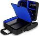 Torba USA Gear Torba na konsole USA GEARdo Playstation 4, PS4 Slim i PS4 Pro z akcesoriami do kontrolerów, kabli, zestawów słuchawkowych i wyściełanych pasków na ramię - Do wszystkich modeli PS4 i PS3 - Niebieska 1