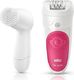 Depilator Braun Depilator Braun Silk-pil Bibi-Edition (ze szczoteczką do czyszczenia twarzy), biały / różowy 3