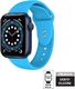 Crong Crong Liquid Band - Pasek Apple Watch 42/44 mm (niebieski) uniwersalny 8