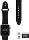 Crong Crong Liquid Band - Pasek Apple Watch 38/40 mm (czarny) uniwersalny 6