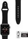 Crong Crong Liquid Band - Pasek Apple Watch 42/44 mm (czarny) uniwersalny 4
