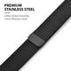 Crong Crong Milano Steel - Pasek ze stali nierdzewnej Apple Watch 38/40 mm (czarny) uniwersalny 4