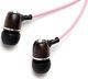 Słuchawki Symphonized Symphonized Bling IN Ear Słuchawki Słuchawki z szlachetnego drewna i mikrofonu - Zatyczki do uszu izolujące hałas do użytku w domu iw podróży(różowe) 3
