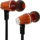 Słuchawki Symphonized Symphonized XTC Bluetooth IN Ear Słuchawki Słuchawki z szlachetnego drewna i mikrofonu - bezprzewodowe, izolujące od hałasu zatyczki do uszu do użytku w domu i w podróży (czarne) 3