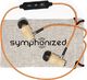 Słuchawki Symphonized ZSYFONIZOWANE Słuchawki DOUSZNE NRG 2.0 Bluetooth ze szlachetnym drewnem i mikrofonem - bezprzewodowe zatyczki do uszu izolujące hałas do użytku w domu iw podróży (pomarańczowe) 4