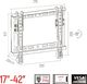 Bracker Uchwyt ścienny T200 17'' - 42'' 2