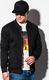 Ombre Bluza męska rozpinana bez kaptura B1077 - czarna S (16400-3) - 16400-3 1