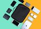 Torba Bagsmart Torba bagsmart, dwuwarstwowy organizer na elektronikę podróżny na kabel, ładowarkę, ipad, ipad air, tablet do 10,5 cala, adapter, mysz, karty SD (czarne) 5