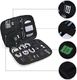 Torba Bagsmart Torba bagsmart, elektroniczny organizer podróżny na kabel do ładowania telefonu, power bank, pamięć USB, karty SD (czarne) 2