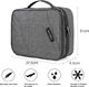 Torba Bagsmart Torby na kable bagsmart, dwuwarstwowa torba podróżna na kable, ładowarka, iPad, Ipad Air, tablet do 10,5 cala, adapter, mysz, karty SD (szare) 3