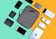 Torba Bagsmart Torby na kable bagsmart, dwuwarstwowa torba podróżna na kable, ładowarka, iPad, Ipad Air, tablet do 10,5 cala, adapter, mysz, karty SD (szare) 4
