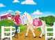 Mattel Barbie FTF02 - wymarzony koń i lalka, biegnący i tańczący koń z czujnikami dotyku i hałasu, zabawki dla dziewczynek od 3 lat 9