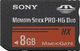 Karta Sony Memory Stick PRO Duo Memory Stick 8 GB  (MSHX8B2) 1