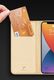 Dux Ducis Etui IPHONE 12 / 12 PRO z klapką Dux Ducis skórzane Skin Leather jasny róż 18