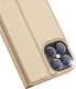 Dux Ducis Etui IPHONE 12 PRO MAX z klapką Dux Ducis skórzane Skin Leather złote 3
