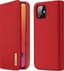 Dux Ducis DUX DUCIS Wish skórzane etui pokrowiec ze skóry naturalnej iPhone 12 Pro / iPhone 12 czerwony uniwersalny 1