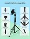 Statyw Mpow Statyw do telefonu Mpow 145 cm Statyw do selfie Bluetooth z wysuwanym pilotem, do iPhone 11 / iPhone SE / Galaxy S20, lampa pierścieniowa z otworem na śrubę 1/4 , maks. Obciążenie 6 kg 2